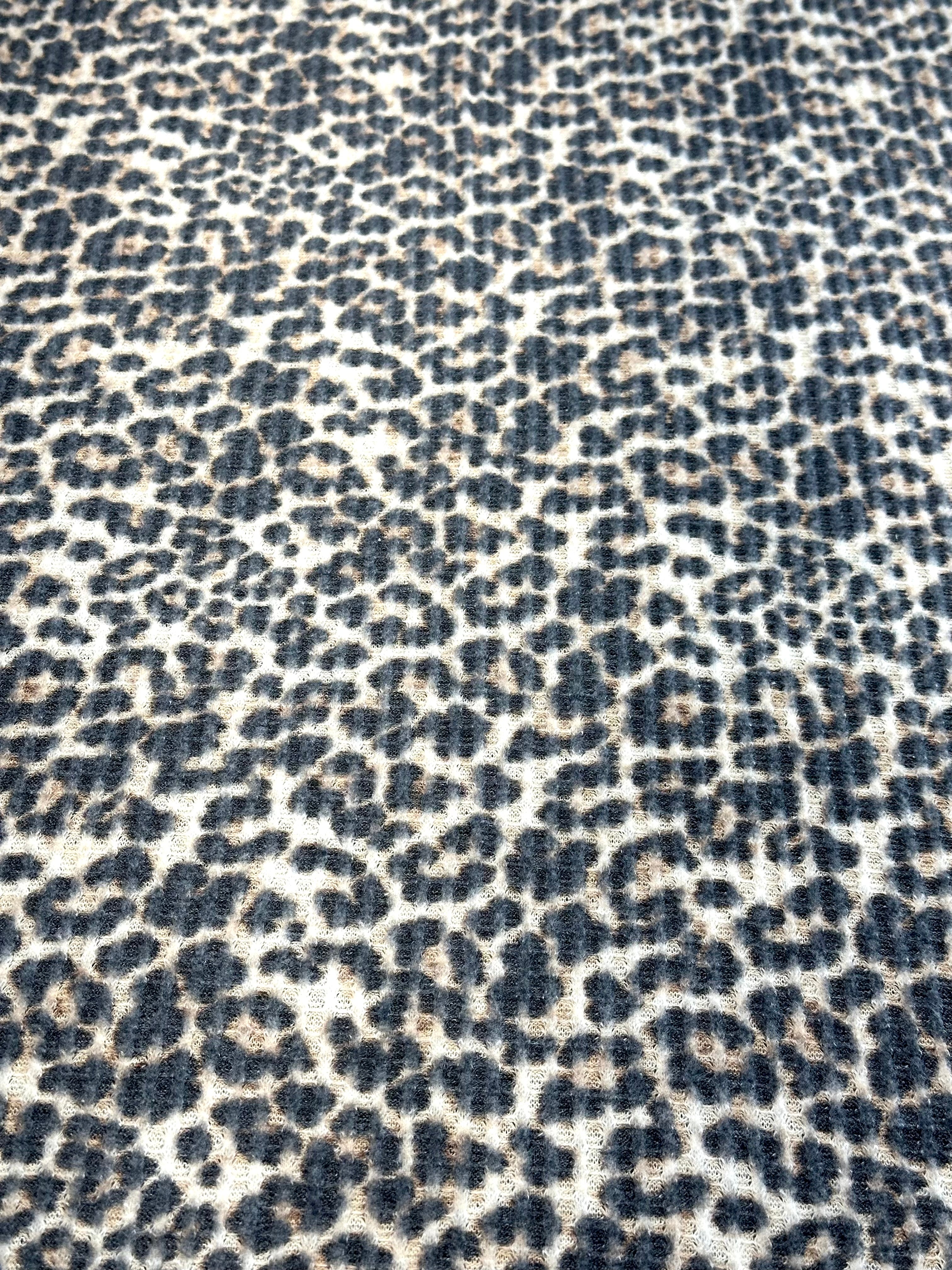 (WAFFLE BRUSHED) LEOPARD PRINT