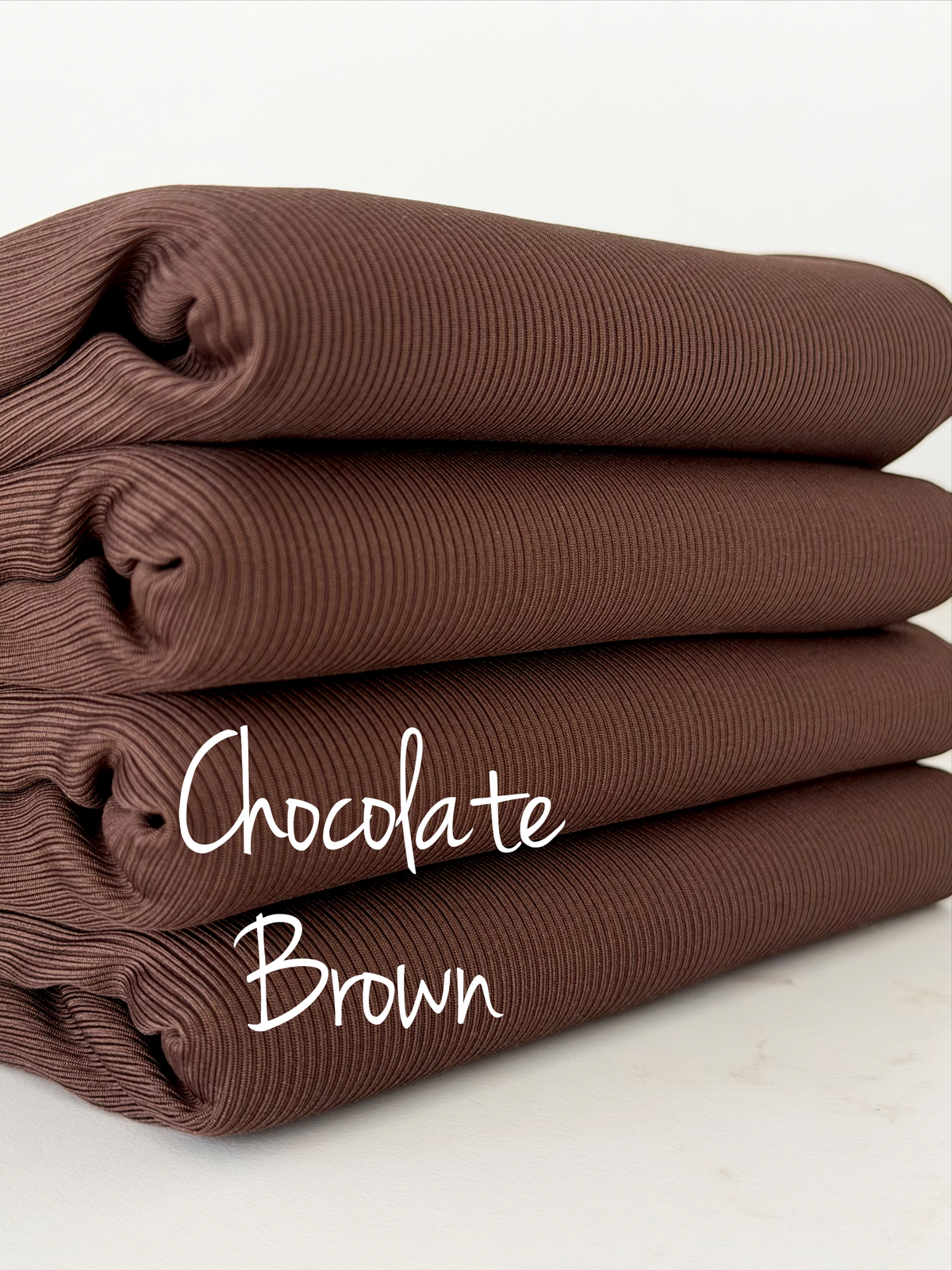(2X1 RIB) CHOCOLATE BROWN