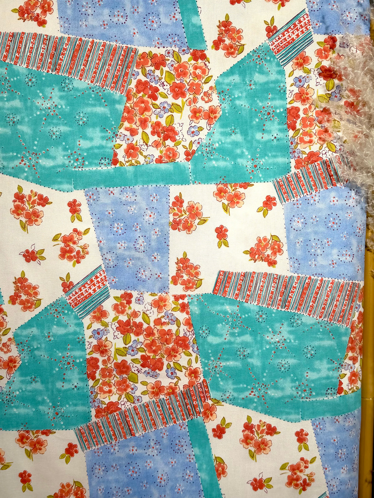(CANVAS) COUNTRY BLOOM PATCHWORK