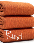 (CABLE KNIT) RUST