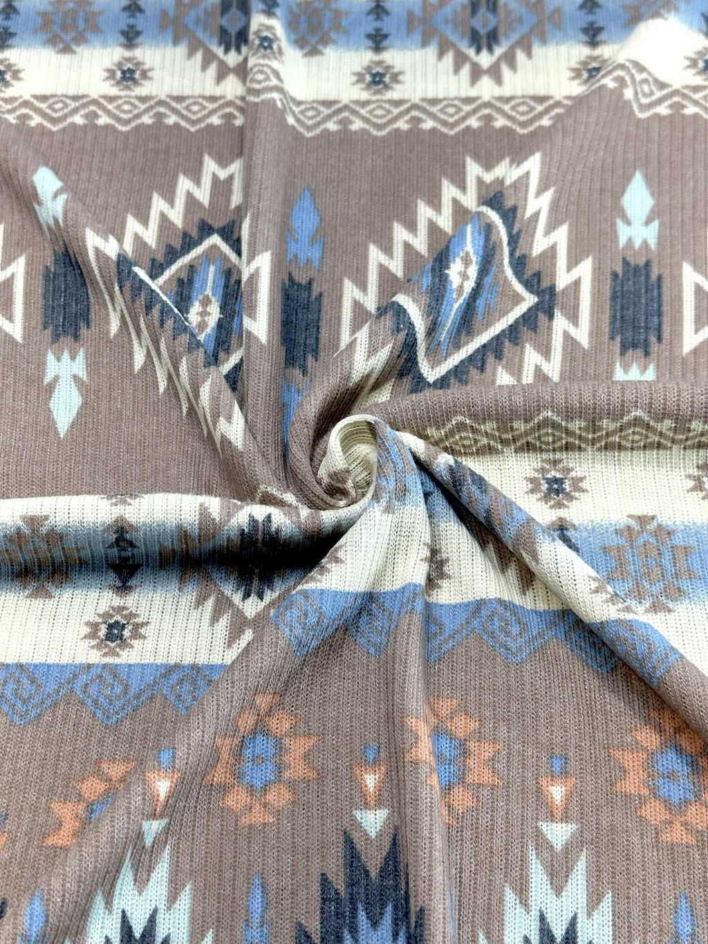 (BELLA RIB) WESTERN PRINT ON BROWN