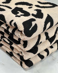 (URBAN RIB) BLACK CHEETAH ON TAN