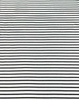 (RAYON MODAL) BLACK THIN STRIPES ON OFF WHITE
