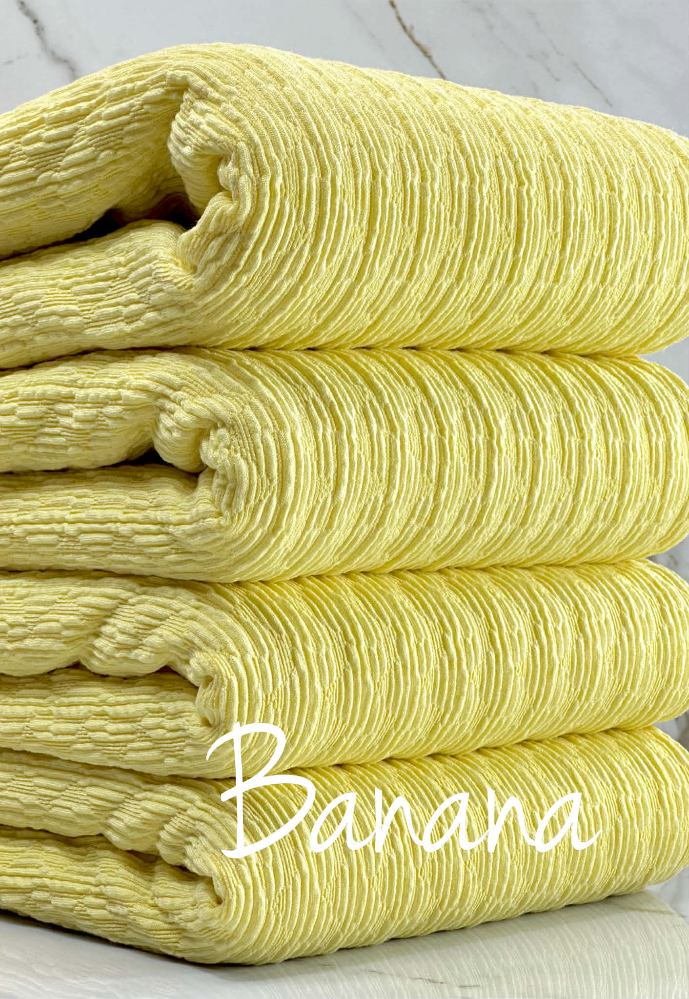 (GUAPO TEXTURE KNIT) BANANA