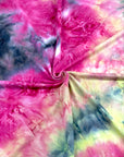 (DBP) FUCHSIA, BLACK, AND YELLOW TIE DYE