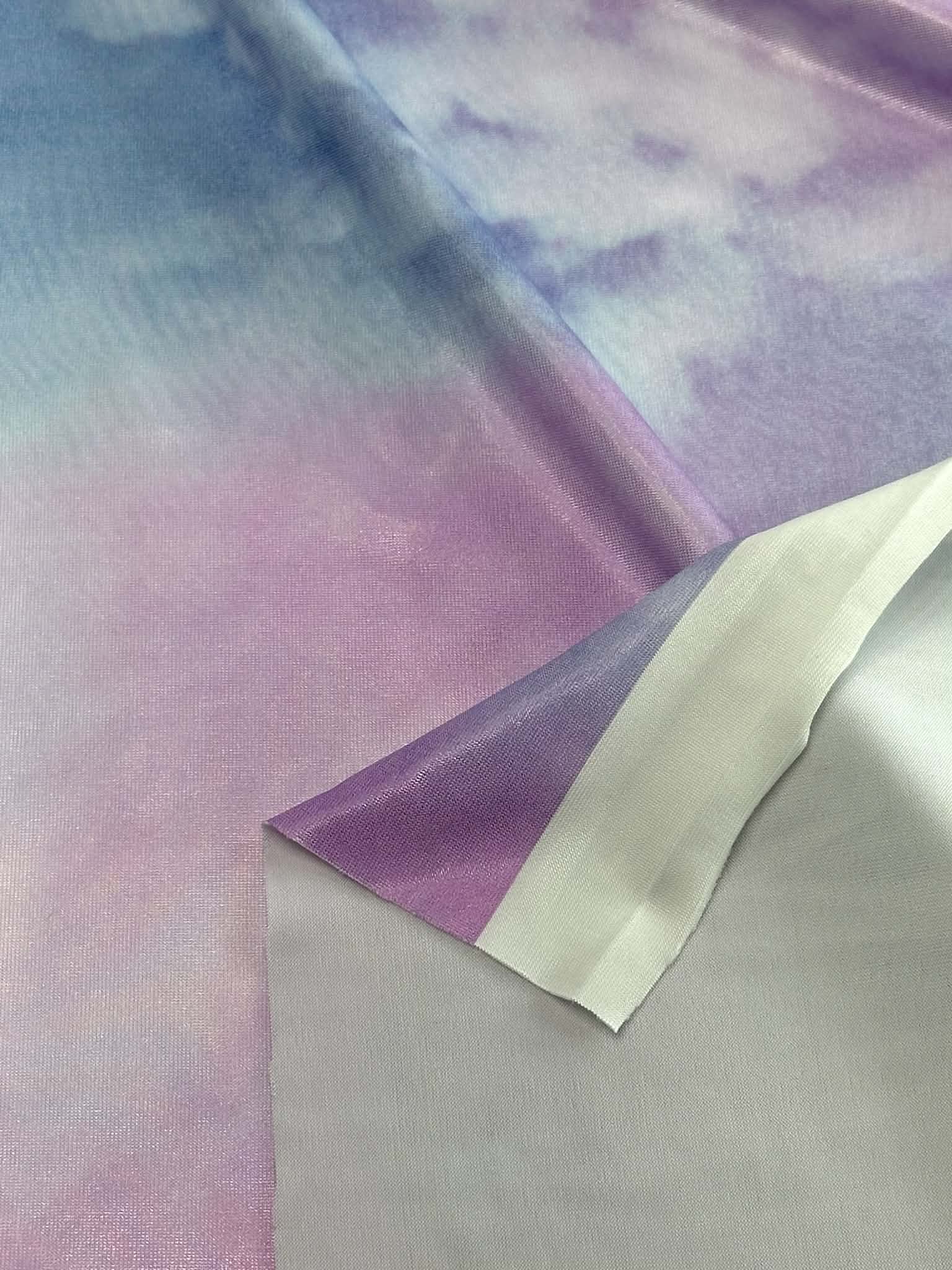 (SWIM) LAVENDER AND SKY BLUE TIE DYE