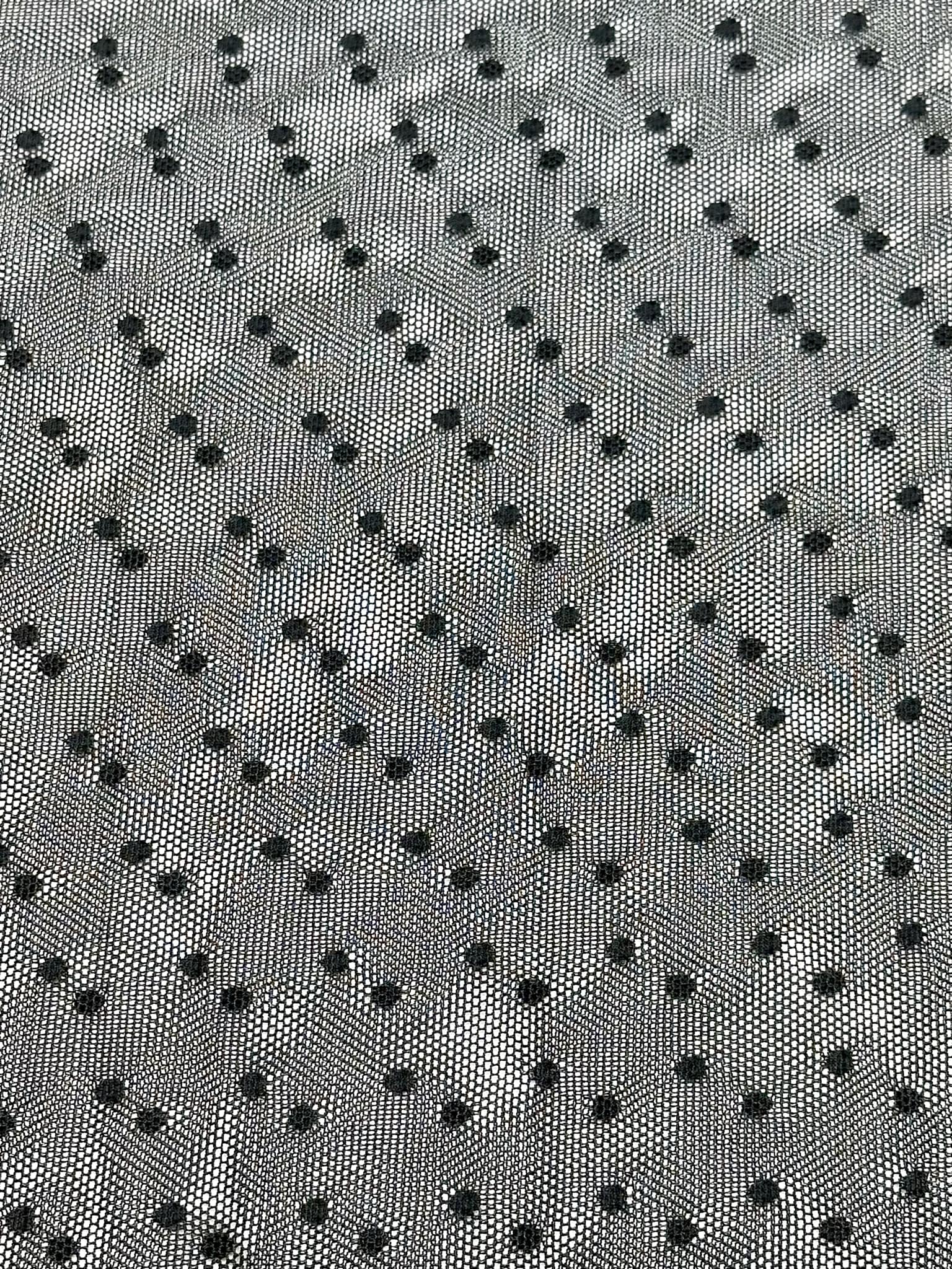 (MESH) TINY BLACK DOTS