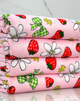 (DBP) STRAWBERRIES AND KELLY GREEN CHECKERED BOW