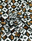 (YUMMY RIB) HALLOWEEN BLACK & WHITE CHECKERED PRINT