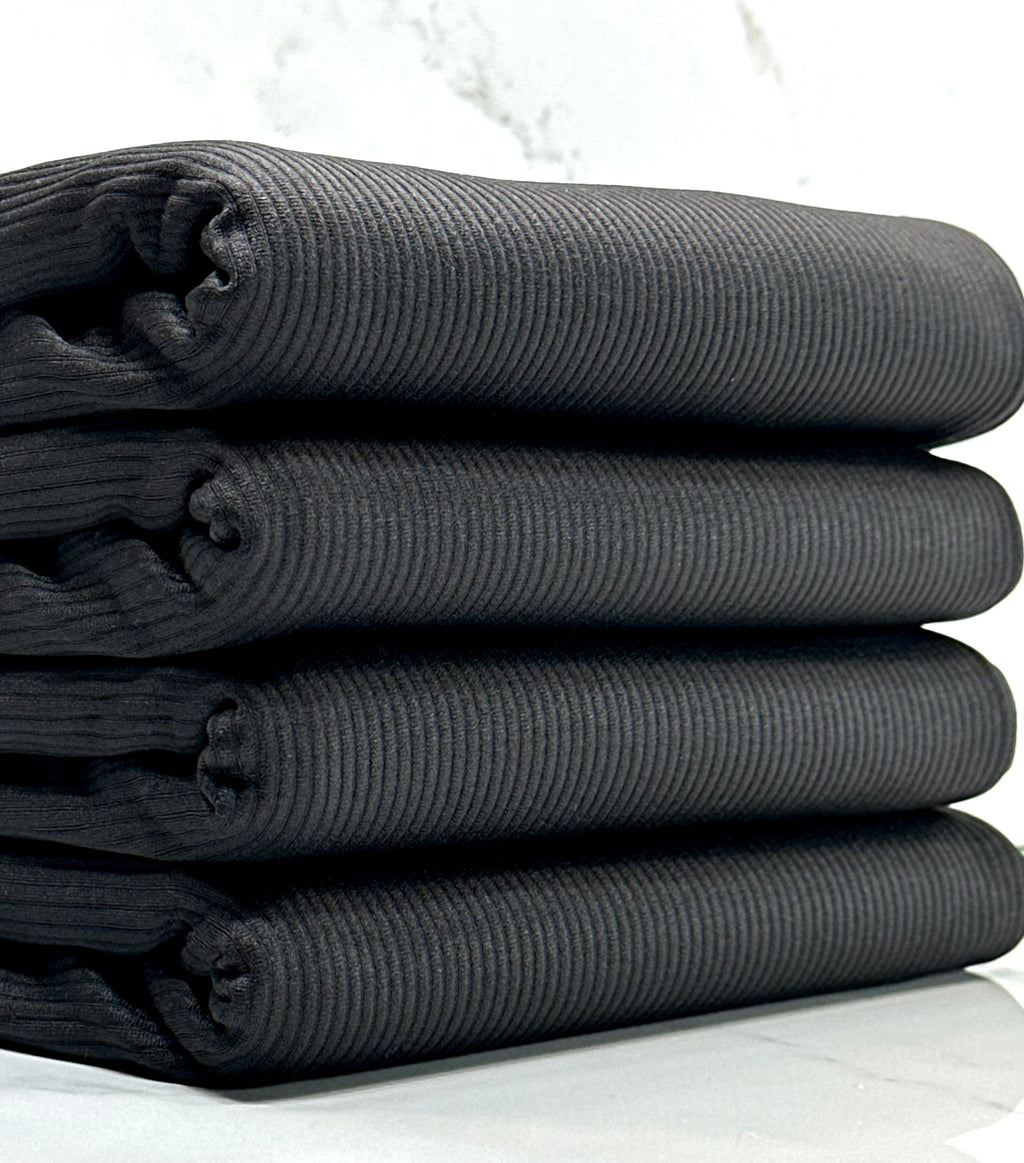 (SUPER SEAMLESS BABY RIB) BLACK