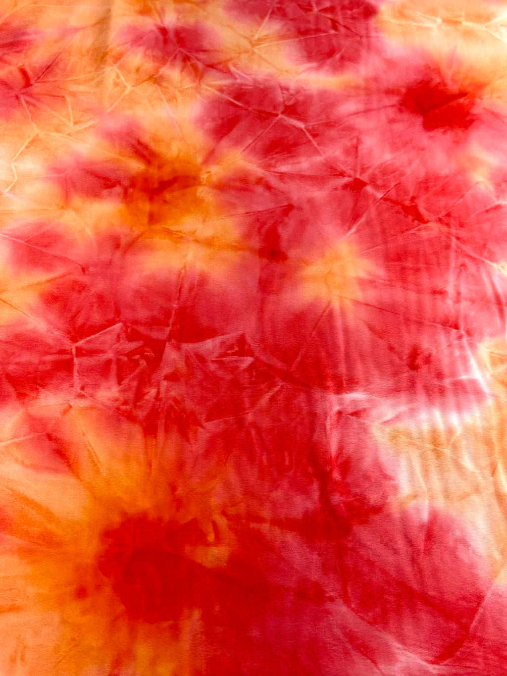 (SWIM) RED AND ORANGE TIE DYE