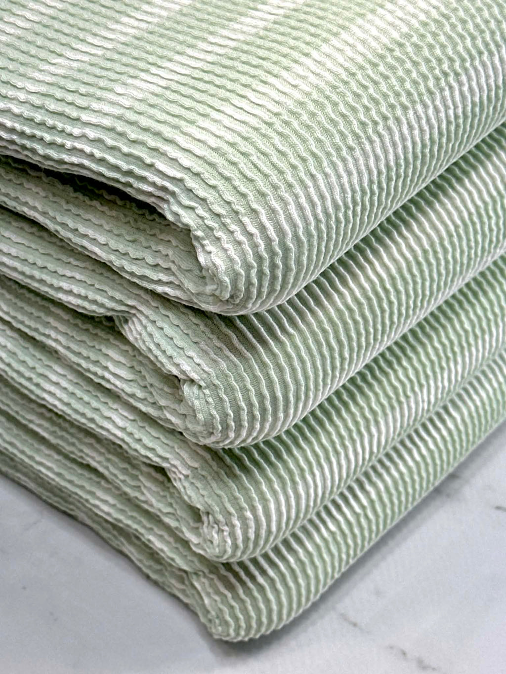 (URBAN RIB) STRIPES ON GREEN LILY