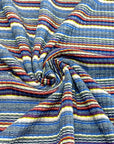 (RIB) BLUE/ MULTICOLOR STRIPES