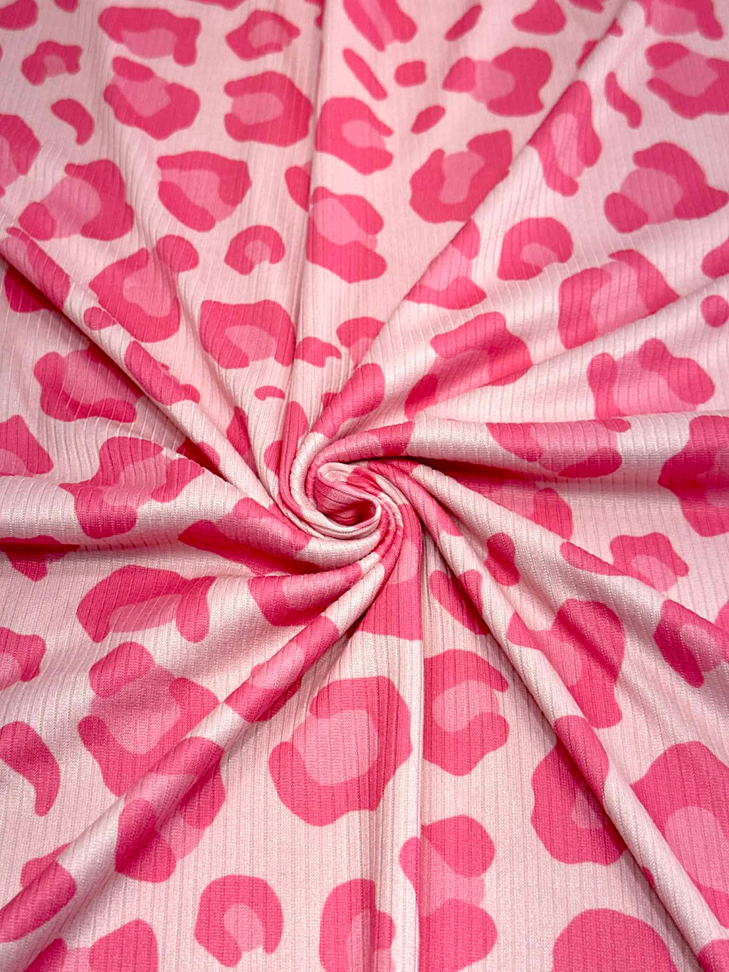 (4X2 YUMMY RIB) PINK CHEETAH ON LIGHT PINK