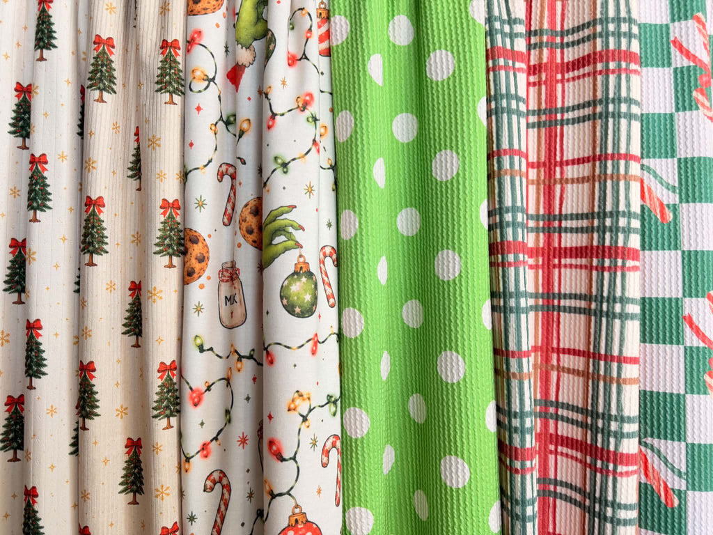 (URBAN RIB) POLKA DOTS ON GREEN