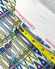 (4X2 YUMMY RIB) MEDIUM CRAYONS ON BLUE