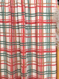 (URBAN RIB) CAMEL, RED, AND GREEN PLAID ON IVORY