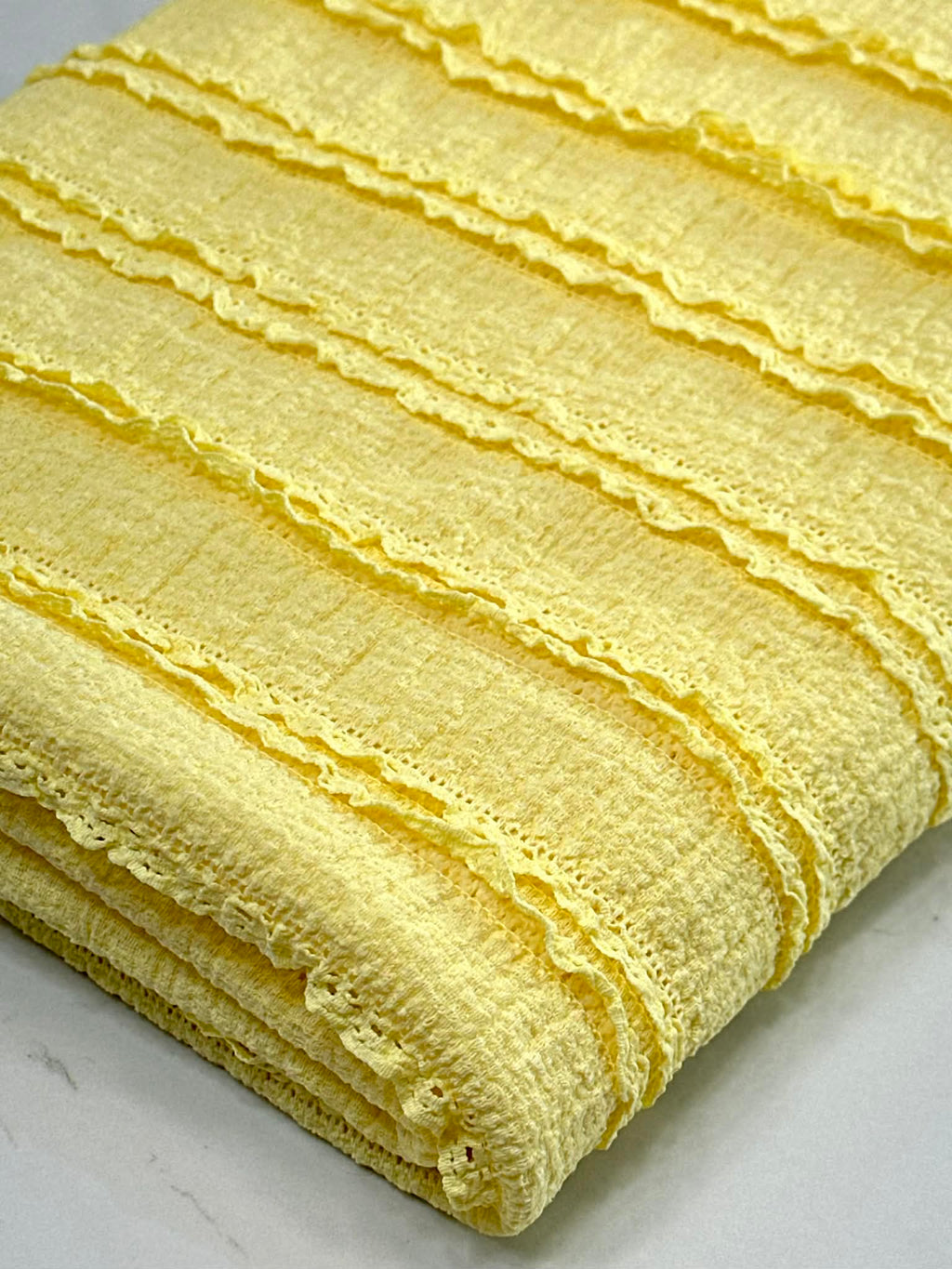 (RUFFLE LACE) LIGHT YELLOW