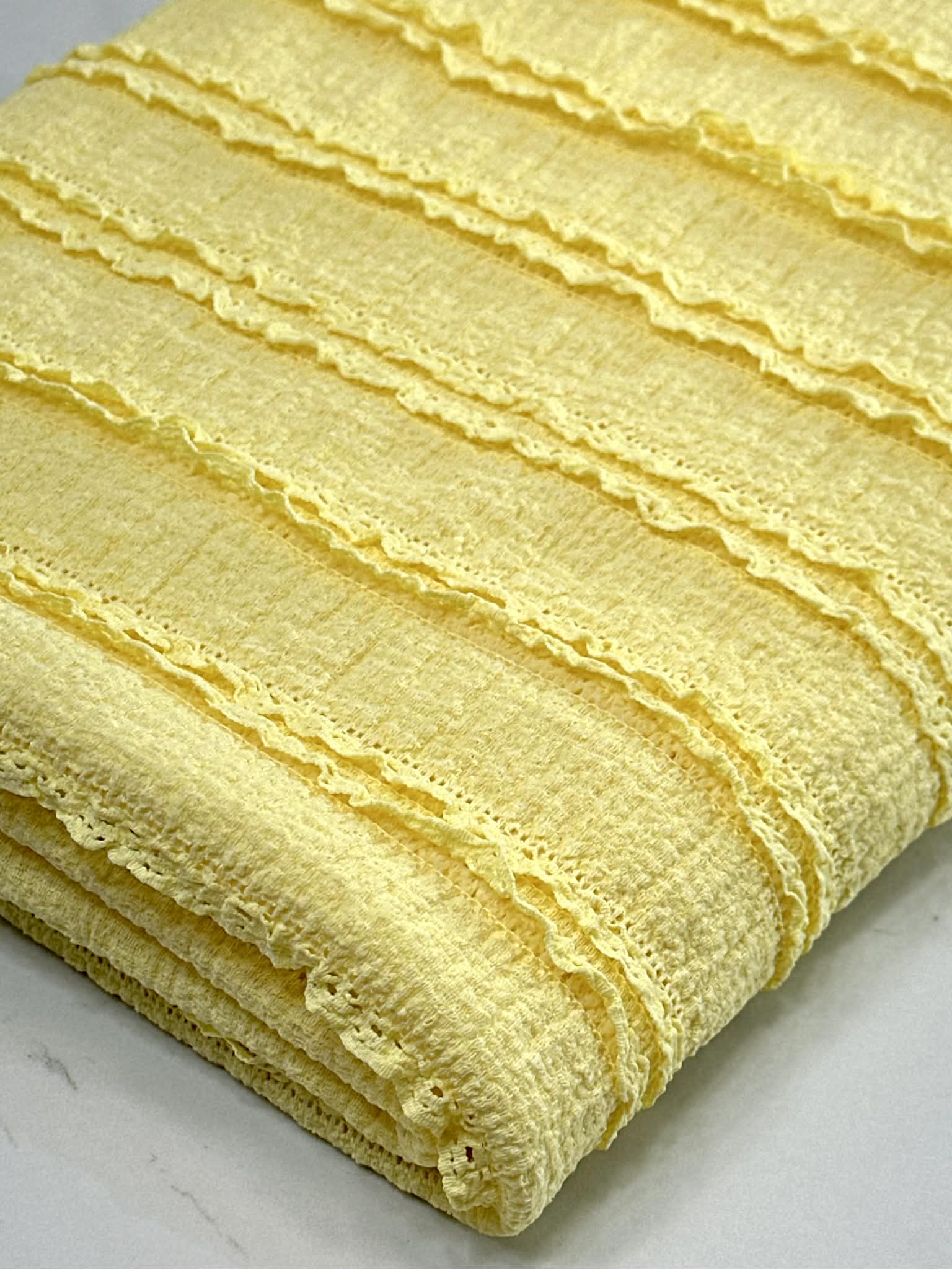 (RUFFLE LACE) LIGHT YELLOW