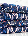 (DBP) FEATHER PATTERN PRINT ON NAVY