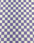 (MESH) LAVENDER AND OFF WHITE CHECKERED