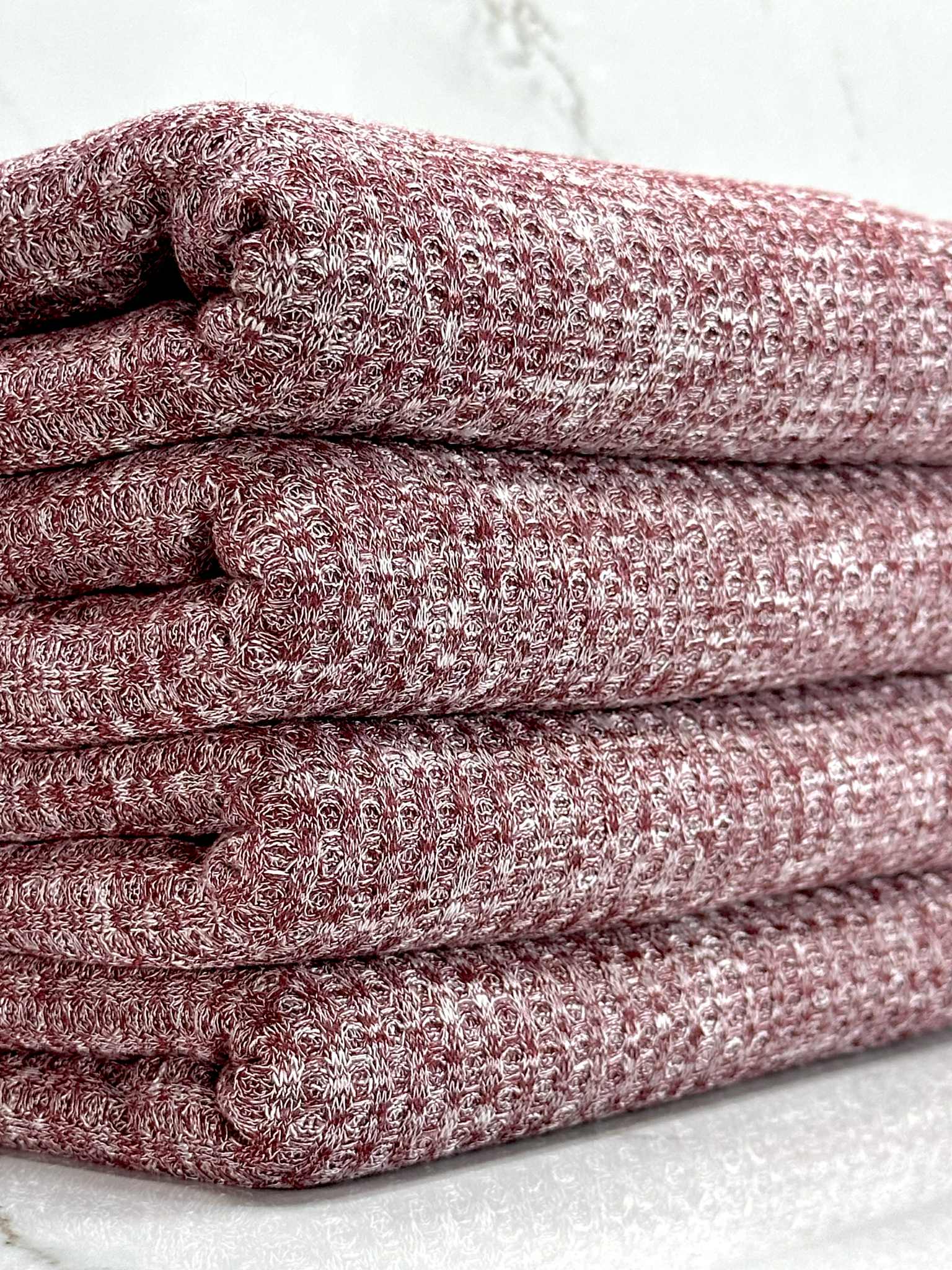 (WAFFLE BRUSHED) 2-TONE BURGUNDY