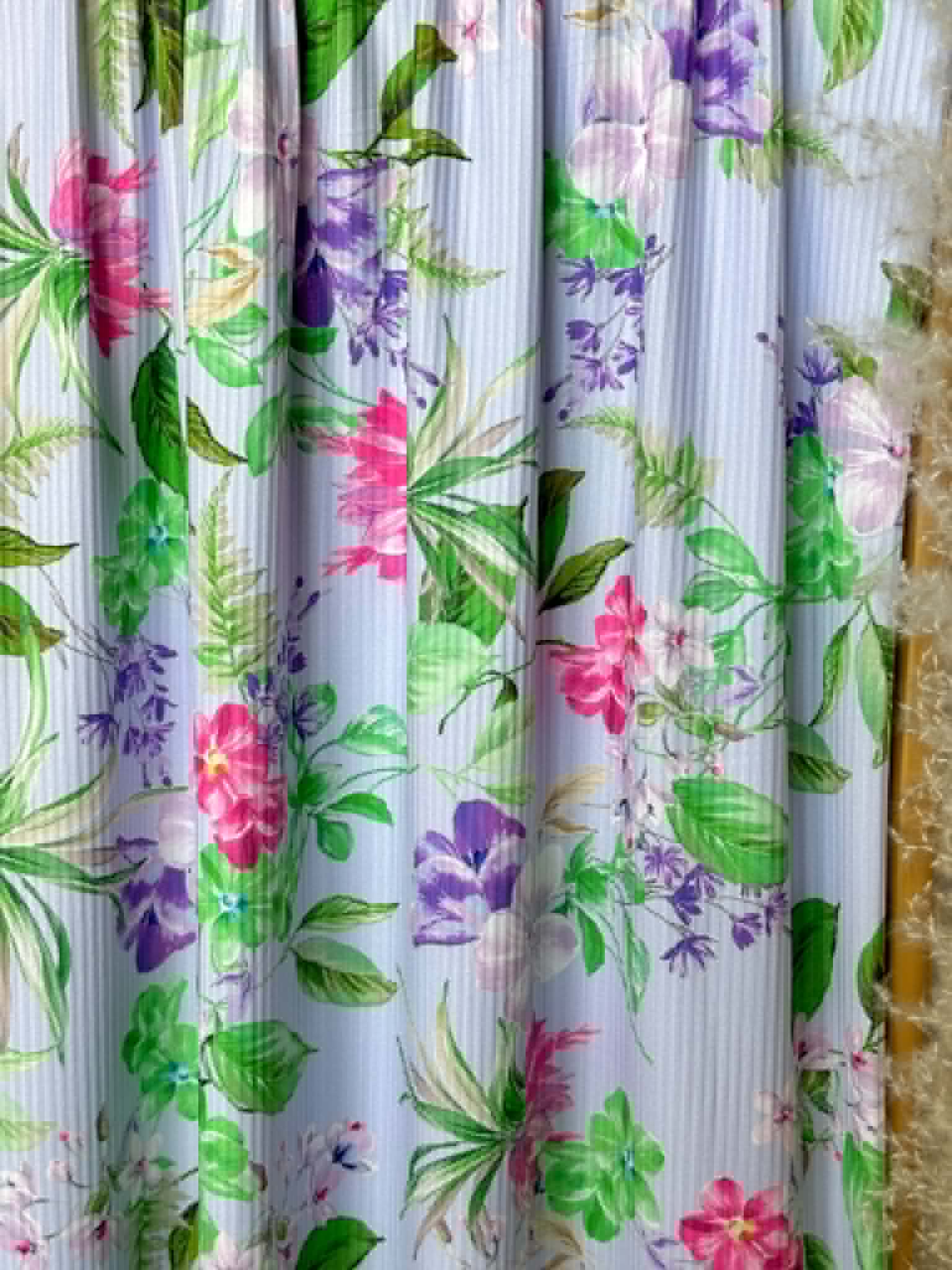 (SWIM RIB) FLOWER GARDEN ON LIGHT LILAC