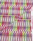 (4X2 YUMMY RIB) MEDIUM CRAYONS ON PINK