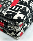 (SWEATER KNIT) NEWSPAPER PRINT