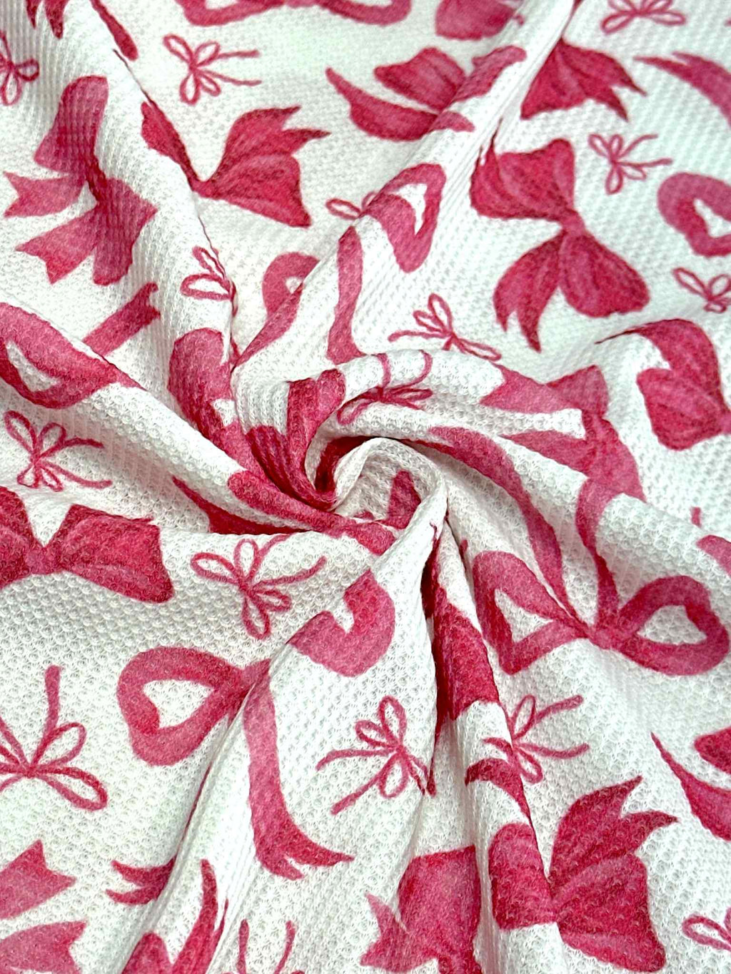 (THERMAL) PINK BOWS ON OFF WHITE(2)