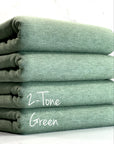 (FRENCH TERRY BRUSHED) 2-TONE GREEN