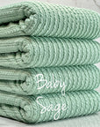 (GOLDEN RIB KNIT) BABY SAGE