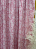 (WIDE RIB) PINK PAISLEY PRINT