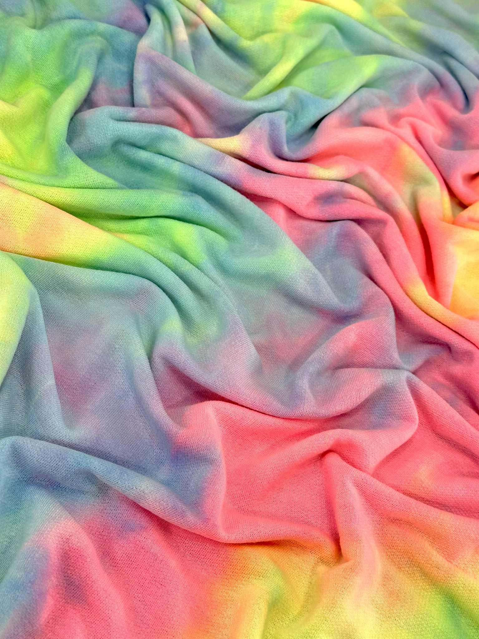 (FRENCH TERRY) NEON RAINBOW TIE DYE
