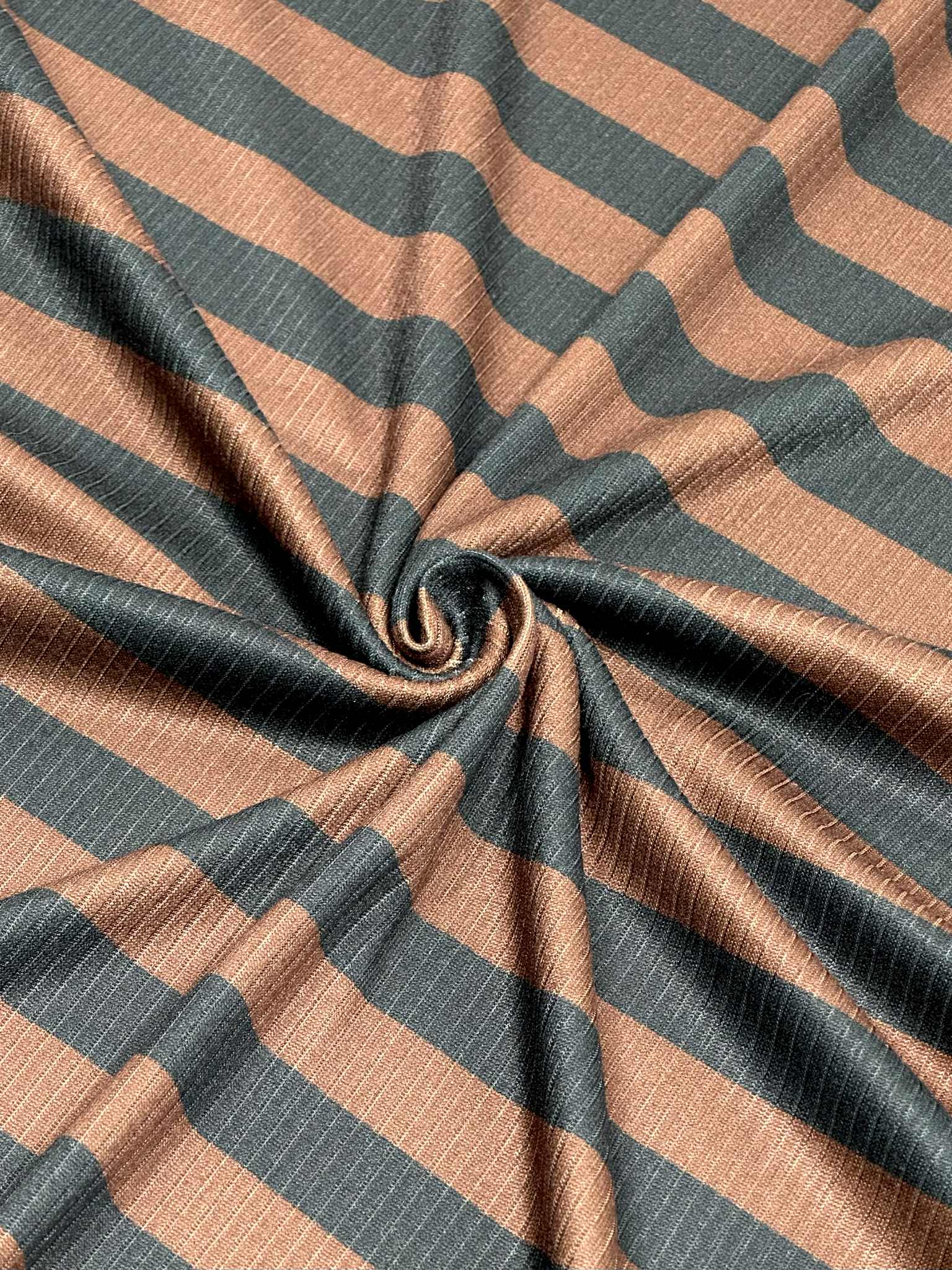 (4X2 RIB) BLACK AND BROWN STRIPES(4)