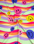 (DBP) FUSCHIA, PURPLE, AND MUSTARD HAPPY FACES ON COLORFUL COLOR WAY