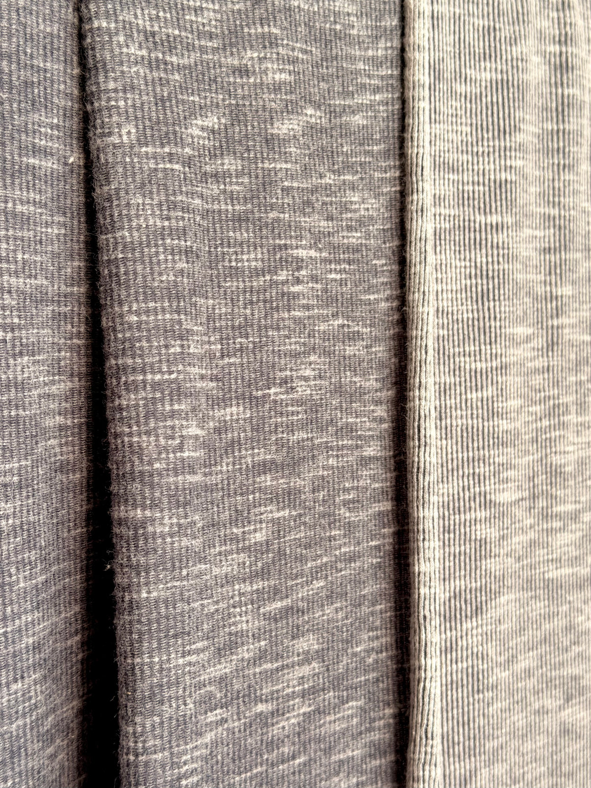(JACQUARD RIB BRUSHED) 2-TONE CHARCOAL