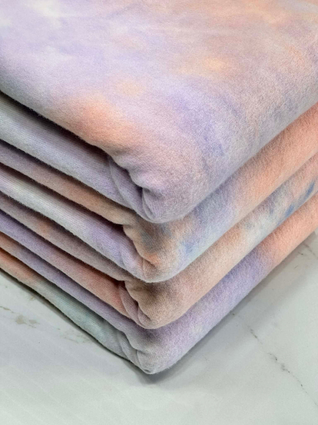 (BRUSHED SWEATER KNIT) PASTEL TIE DYE