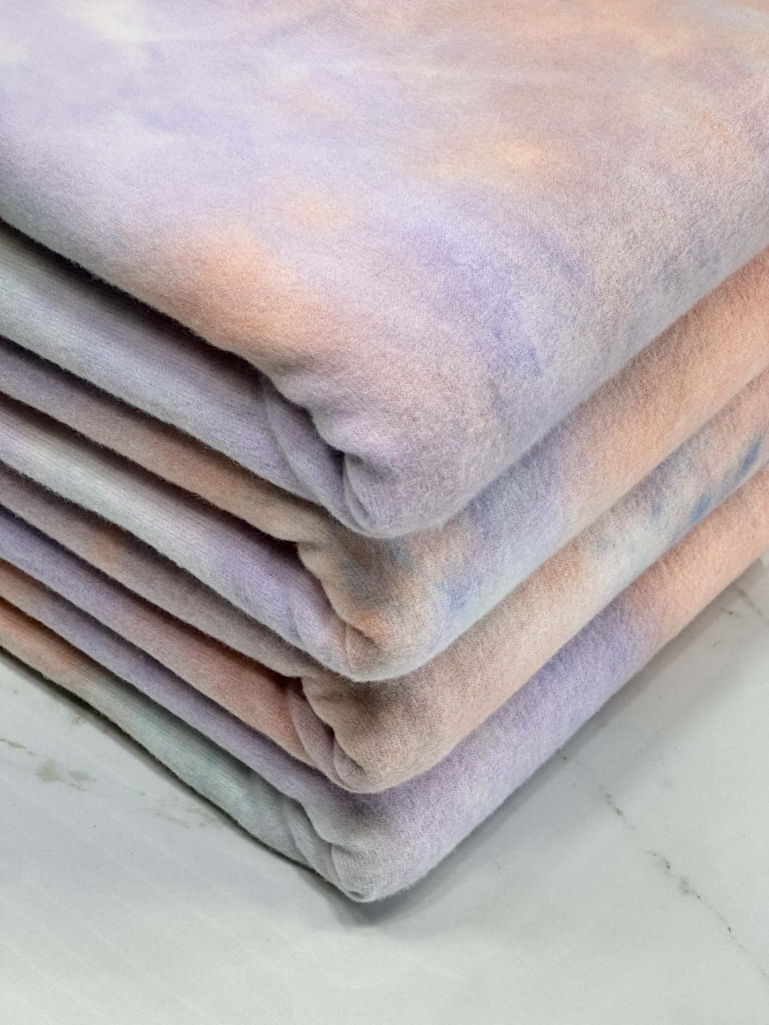(BRUSHED SWEATER KNIT) PASTEL TIE DYE