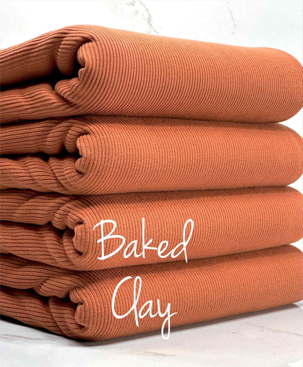 (2X2 SUPER COTTON FEEL RIB) BAKED CLAY