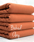 (2X2 SUPER COTTON FEEL RIB) BAKED CLAY