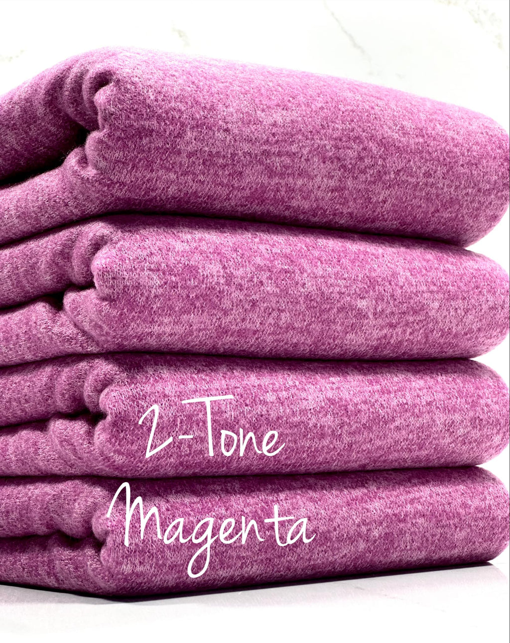 (BRUSHED SWEATER KNIT) 2-TONE MAGENTA (2)