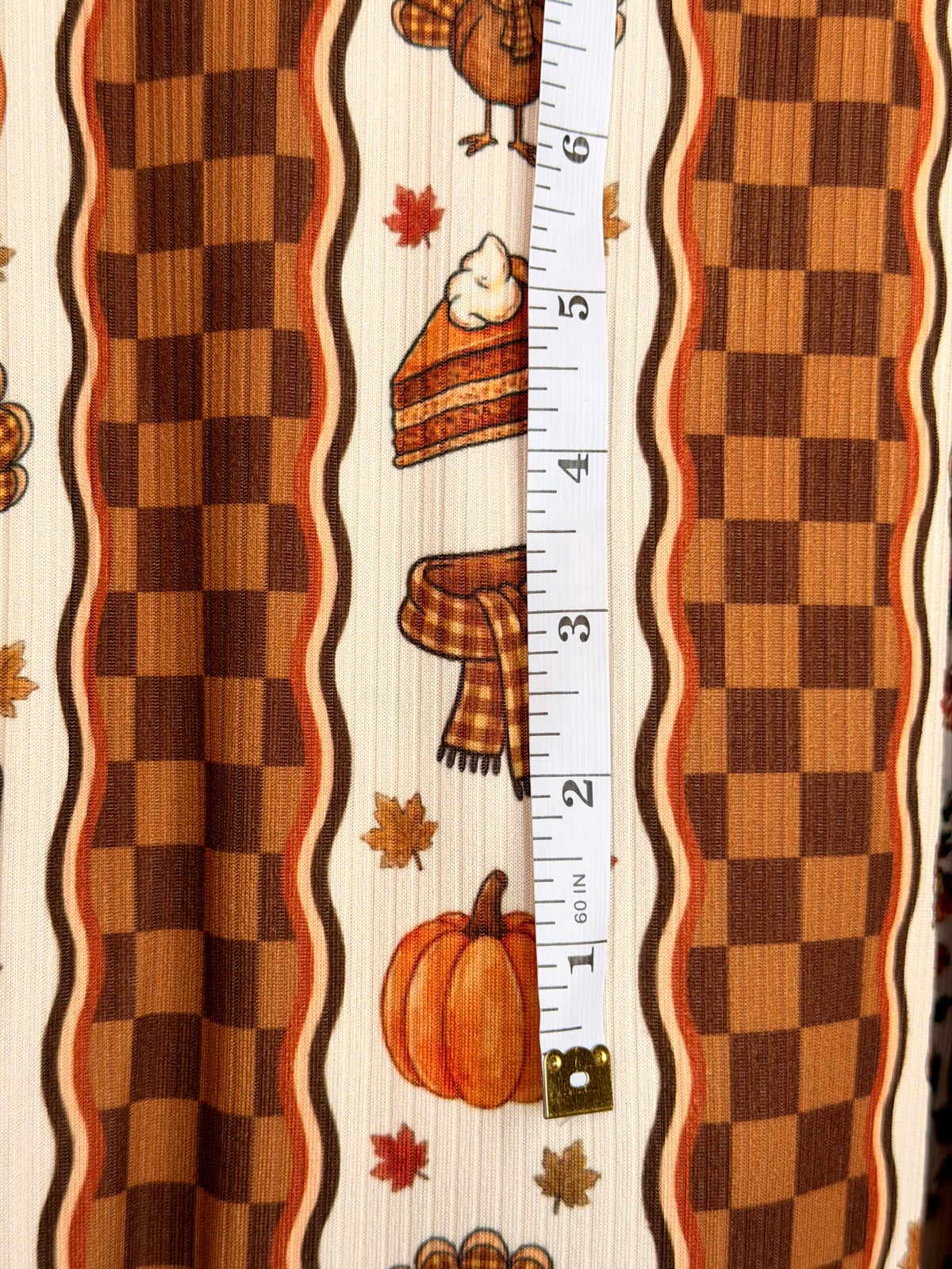 (4x2 YUMMY RIB) PUMPKINS & TURKEY BOHO PATTERN