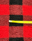 (SHERPA) RED AND BLACK BUFFALO PLAID