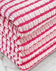 (GUAPO STRIPE) FUCHSIA STRIPES ON OFF WHITE