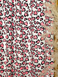 (MINKY) NEON PINK HEART CHEETAH
