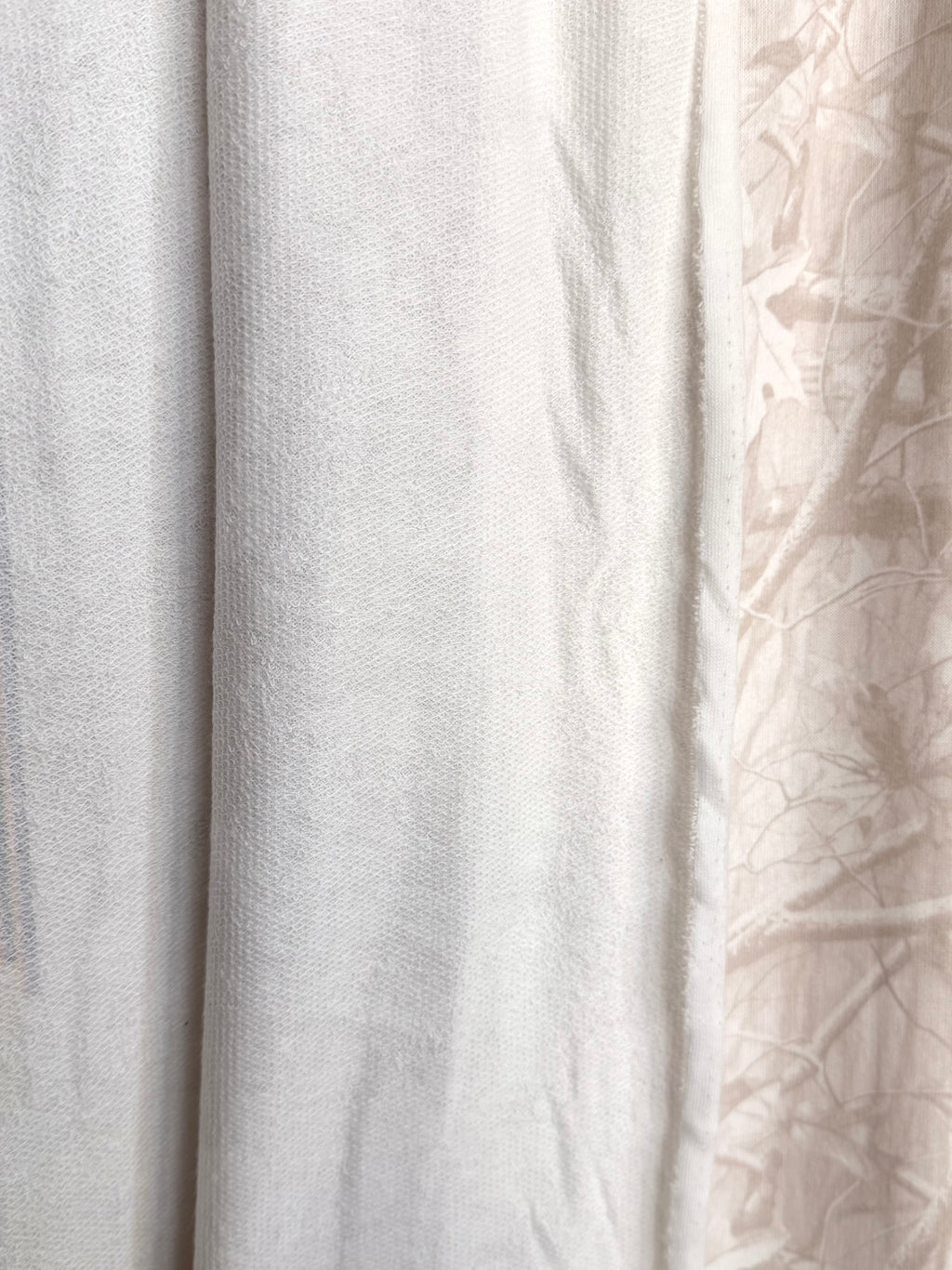 (FRENCH TERRY) TAN WOODLAND  CAMOUFLAGE