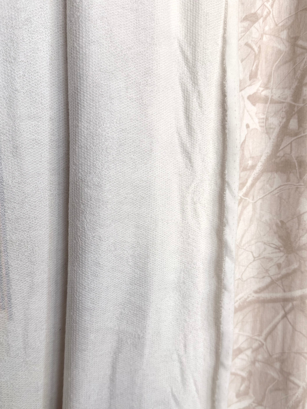 (FRENCH TERRY) TAN WOODLAND  CAMOUFLAGE