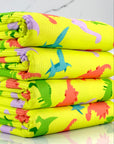 (YUMMY RIB) DINOSAURS ON YELLOW