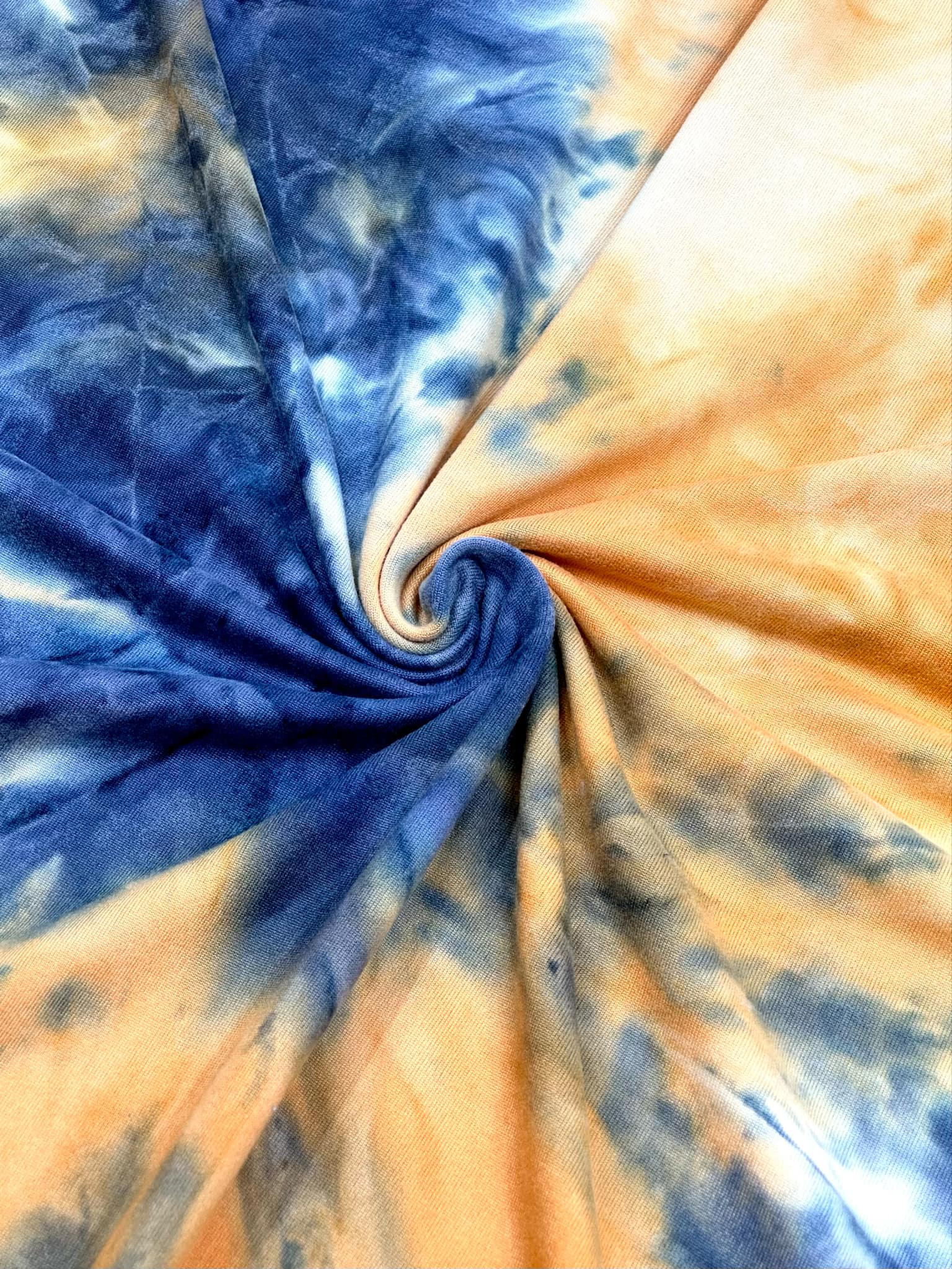 (DBP) ORANGE AND NAVY BLUE TIE DYE (1)